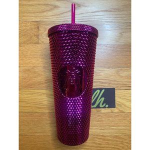 Authentic Starbucks Sangria Studded 2022 Fall Winter Holiday Bling 24 oz Tumbler